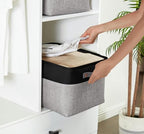 DECOMOMO Storage Bins, Large Fabric Storage Baskets for Shelves 4 Pack - Image 2