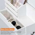 dreampossible Key and Mail Holder for Wall, Mail Organizer Wall Mount with 6 Hooks and Storage Drawer, Wooden Key Rack Hanger with Shelf for Entryway and Home Decor - Image 3
