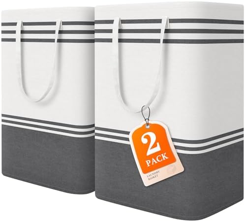 2 Pack Large Laundry Baskets, Laundry Hampers for Dorm, Bathroom, Room 75L by EpicTotes