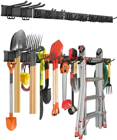 PIYILO 64 in Garage Tool Organizer Wall Mount, Adjustable Tool Storage Rack by PIYILO