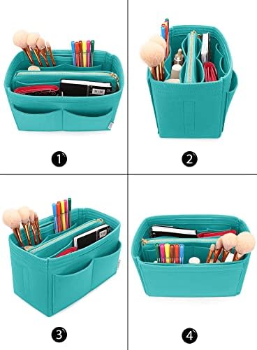 LEXSION Felt Purse Organizer Insert, Tote Bag Shaper Dividers with 5 Sizes - Image 4