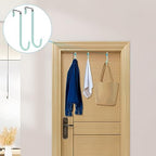 FYY Over the Door Hooks, Single-Hanger 4 Pack, Fits Doors 1.6" Green - Image 6