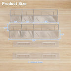 MUSTORN 2 Pack Adhesive Cabinet Door Organizer, Lid Organizers Inside Cabinet Spice Rack Food Container/Tumbler Lids Holders for Kitchen & Bathroom Wall Mounted(Acrylic) - Image 6