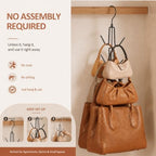 ZEDODIER Purse Hanger, Purse Organizer for Closet, Holds 6 Bags - Image 5