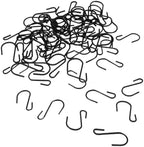 50 Packs S Hooks Black Metal Iron by Zorveiio