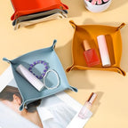 20 Pcs PU Leather Jewelry Valet Tray for Women and Man Portable Catchall Travel Storage Dish Plate Key Tray For Entryway Desk Organizer for Phone, Keys, Glasses, Wallet, Earphone, Watch, Coin - Image 6