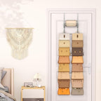 SWTYMIKI Over the Door Purse Organizer - Wall Mounted Handbag Organizer with 16 Hooks and Metal Basket, Hanging Purse Storage Rack Holds up to 16 Bags, Bag Rack Can Use As 1/2 Part, for Door, Closet - Image 6