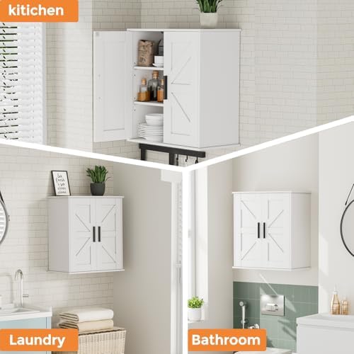 Homleke Bathroom Wall Cabinet, Medicine Cabinet with Adjustable Shelves - Image 6