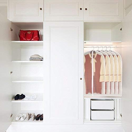 Garment Bags for Hanging Clothes 24'' x 40'' Suit Hanging Garment Bags White Breathable Suit Covers for Closet Full Zipper Dust Cover for Suits Dance Clothes Closet Pack of 6 - Image 7