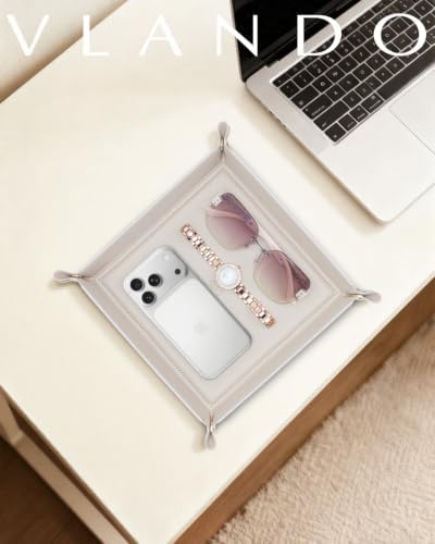VLANDO Valet Tray Leather Catchall Tray - Image 6