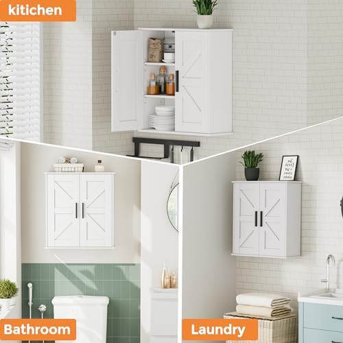 Homleke Bathroom Wall Cabinet, Medicine Cabinet with Adjustable Shelves - Image 6