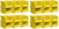Akro-Mils Storage Bins 30210, Plastic | Stackable | Hanging Design | 5" x 4" x 3" | Yellow | Pack of 24 by Akro-Mils