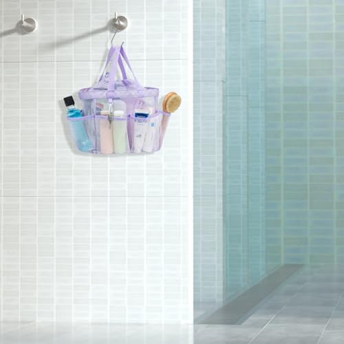Mesh Shower Caddy Portable with Drawstring - 2-Handle Shower Bag for Dorm - Image 7
