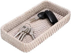 Hipiwe Rattan Key Bowl Holder Handwoven Wicker Baskets for Entryway Table by Hipiwe