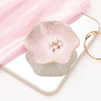 Binoster Ceramic Leaf Jewelry Dish, Pink Key Tray, Modern Jewelry Holder, Small Ring Dish, Trinket Tray, Nightstand Decor Room Decor - Image 5