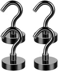 MIKEDE Magnetic Hooks 30Lbs+ Black Heavy Duty Earth Magnets with Hook by MIKEDE