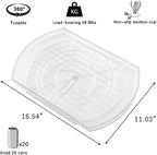 ROWNYEON Lazy Susan Turntable Organizer for Large Refrigerator, 360° Rotate Fridge Organizers and Storage, 16.54 Inches Rectangle Lazy Susan Organizer for Fridge, Cabinet, Pantry,2 - Image 3