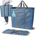 Collapsible Laundry Caddy - Denim/Shadow Gray(2PK) by CleverMade