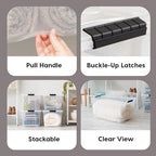 IRIS USA 4-Pack 72 Quart Storage Bins with Lids, Clear - Image 6