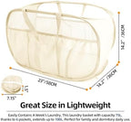 Collapsible Laundry Baskets, Upgrade Pop Up Laundry Hamper with Convenient Bags, Foldable Laundry Basket Mesh Light Weight, Easy to Carry Clothes Hampers for Laundry, Dorm, Toys, Travel 4 Pack - Image 3