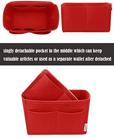 LEXSION Felt Purse Organizer Insert, Tote Bag Shaper Dividers with 5 Sizes - Image 2