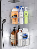 SMARTAKE 2-Pack Corner Shower Caddy Deep Basket, SUS304 Stainless Steel - Image 6