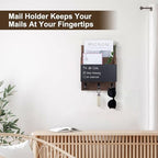 Key and Mail Holder for Wall Mount, Mail Holder with Chalkboard - Image 5
