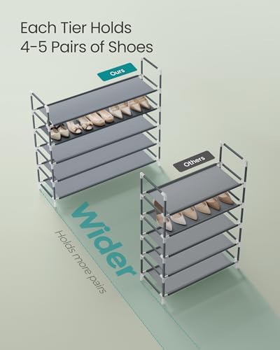 SONGMICS 5-Tier Shoe Rack, Shoe Storage for Hallway Closet - Image 4