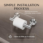 Day Moon™ - Toilet Paper Holder - Modern Roll Holder for Bathroom - 1 Pack - Wall Mount - Classic, Polished Chrome - Image 5
