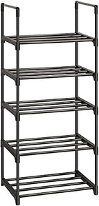OYREL Shoe Rack, Sturdy Metal 5 Tier Narrow Shoes Organizer by OYREL