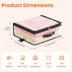 10 Pack Clear Storage Bags with Zipper Handle, Sheet Organizers and Storage - Image 4