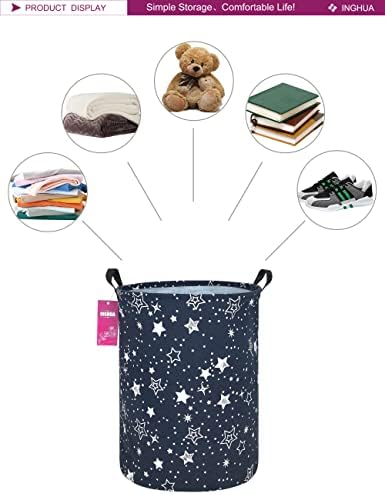 Star Fabric Storage Bin Nursery Organizer Basket - Image 3