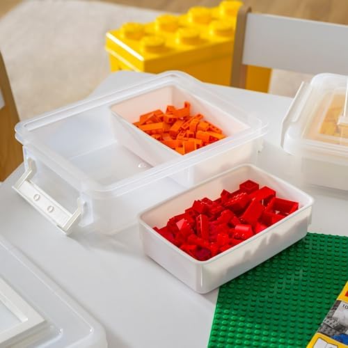 IRIS USA Storage Bins with Lids |Made in USA| 1 Qt - (2-Pack) - White - Image 4