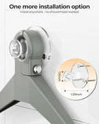 ODesign 3 Tier Adjustable Shower Organizer Hanging Over Head Silver - Image 4