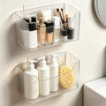 Lae Nuvole Adhesive Cabinet Door Organizer, 2 Pack Wall Shower Caddy, Clear by LaeNuvole