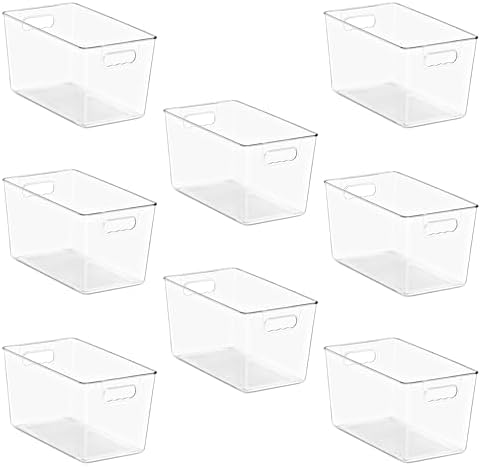 Sorbus Clear Storage Bins with Lids for Kitchen (Extra Large, 8 Pack) - Image 7