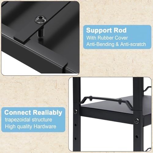 1 Pack Expandable Cabinet Countertop Shelves, Stackable Shelves Organizers For Kitchen Cabinet Countertop Storage, Adjustable Counter Cupboard Pantry Organizer Shelf Rack Stand, Length:25.5" - Image 7