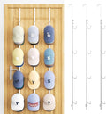 SWTYMIKI Over Door Hat Organizer - 3 Packs Metal Hanging Hat Rack with 12 Hooks Design, Baseball Cap Hanger Organizer Storage Holds up to 60 Caps for Door, Bedroom, Closet by SwtyMiki-TidyHomeSweetLife