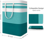 StorageRight Laundry Basket Hamper, 75L Collapsible Clothes Storage, Green - Image 2