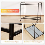 180L Laundry Sorter 3 Section, Rolling Laundry Basket with Wheels and Lid - Image 5