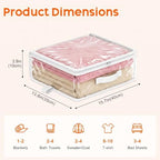 10 Pack Clear Storage Bags with Zipper Handle, Sheet Organizers and Storage - Image 4