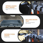 Mop and Broom Holder with Wheels - Keep Your Cleaning Tools Organized! (L) - Image 4
