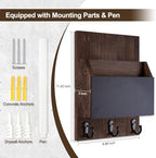 Key and Mail Holder for Wall Mount, Mail Holder with Chalkboard - Image 6