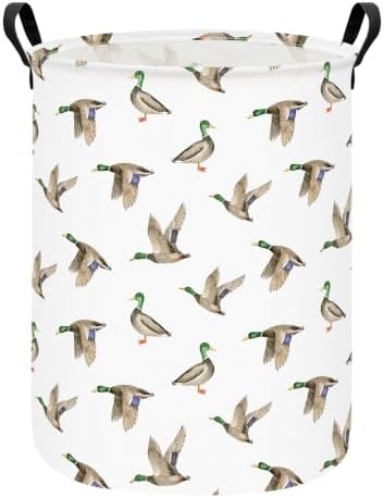 Mallard Duck Fabric Storage Bin Nursery Organizer Basket by INGHUA