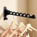 Wall Mounted Clothes Drying Rack, Laundry Clothes Hanger Rack Wall Mounted, Foldable Wall Clothes Rack for Laundry Room, Space Saving Closet Storage Organizer Clothes Hanger Indoor, 1pcs(Black) by Unknown