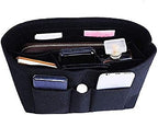 ZTUJO Purse Organizer Insert, Felt Bag Organizer For Handbag, 13 Colors, 6 Sizes (Small, Black) by ZTUJO