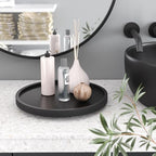 VERTORGAN Lazy Susan Bamboo Organizer for Kitchen,Cabinet,Small(Black) - Image 2