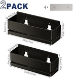 Shower Caddy,2-Pack Shower Shelf,no Drill Shower Organizer(Black) - Image 2