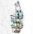 REINHARDT Adjustable Shower Caddy Hanging Over Shower Head, Bronze by REINHARDT