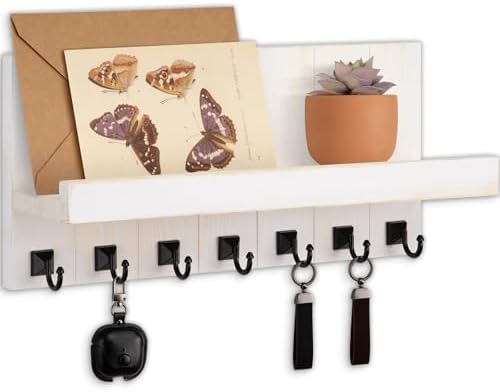 Key Holder for Wall, Decorative Key Holder with Shelf by Lucundm